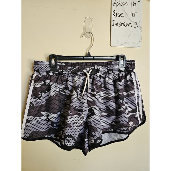 NWT Lotus Leggings Dotted Camouflage Running Shorts‎ Size XL - Picture 1 of 5